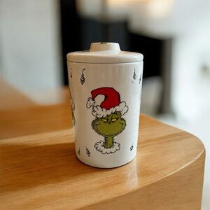 Grinch Ceramic Cookie Dog Treat Jar